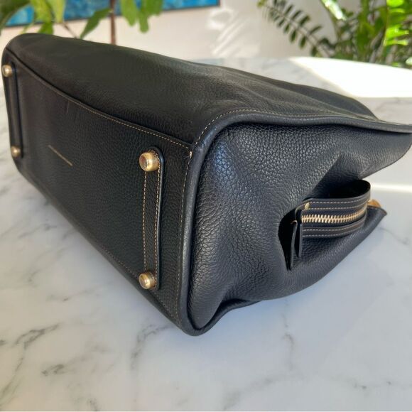 Coach Rogue Bag 39 in Black Glovetanned Pebble Leather Brass C5863 XL Satchel - Picture 11 of 16